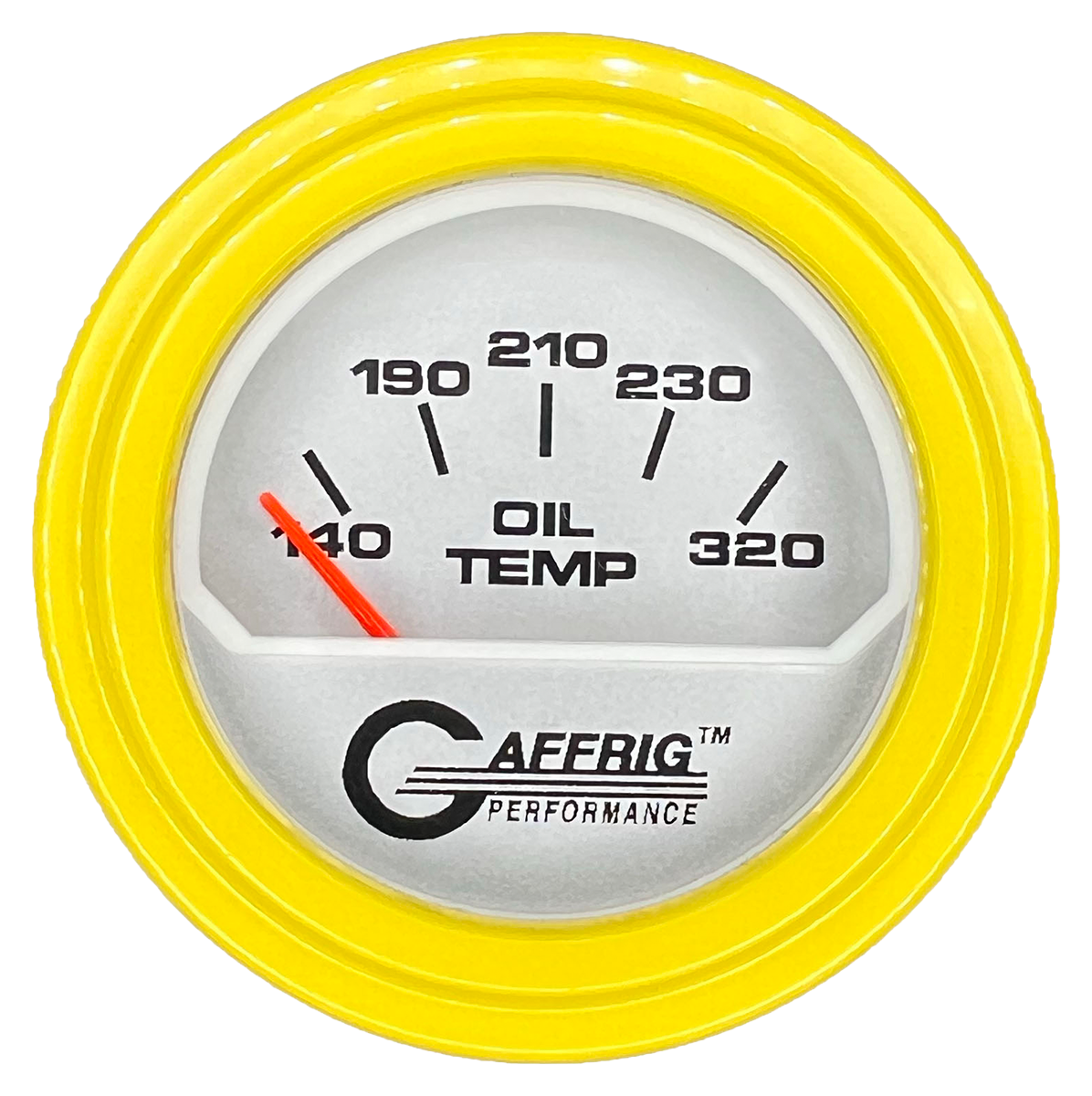 GAFFRIG PART #195820 2 INCH ELECTRIC OIL TEMPERATURE MARINE BOAT GAUGE 100-320 F PLATINUM