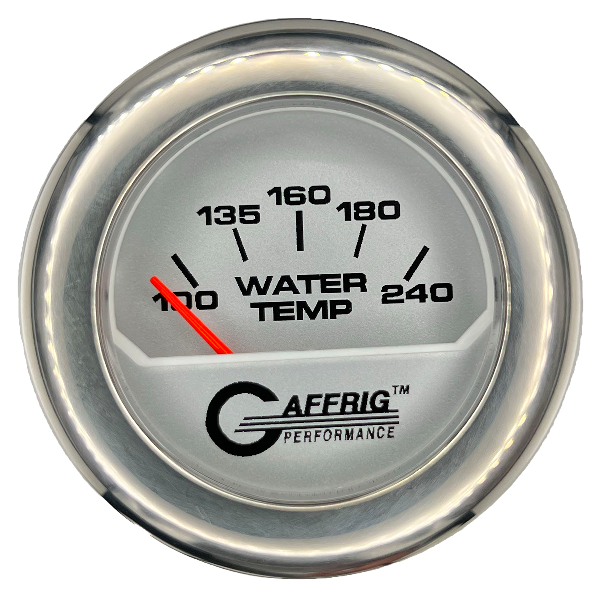 #195840 2 INCH ELECTRIC WATER TEMP. 100-240 F PLATINUM Chrome / Step