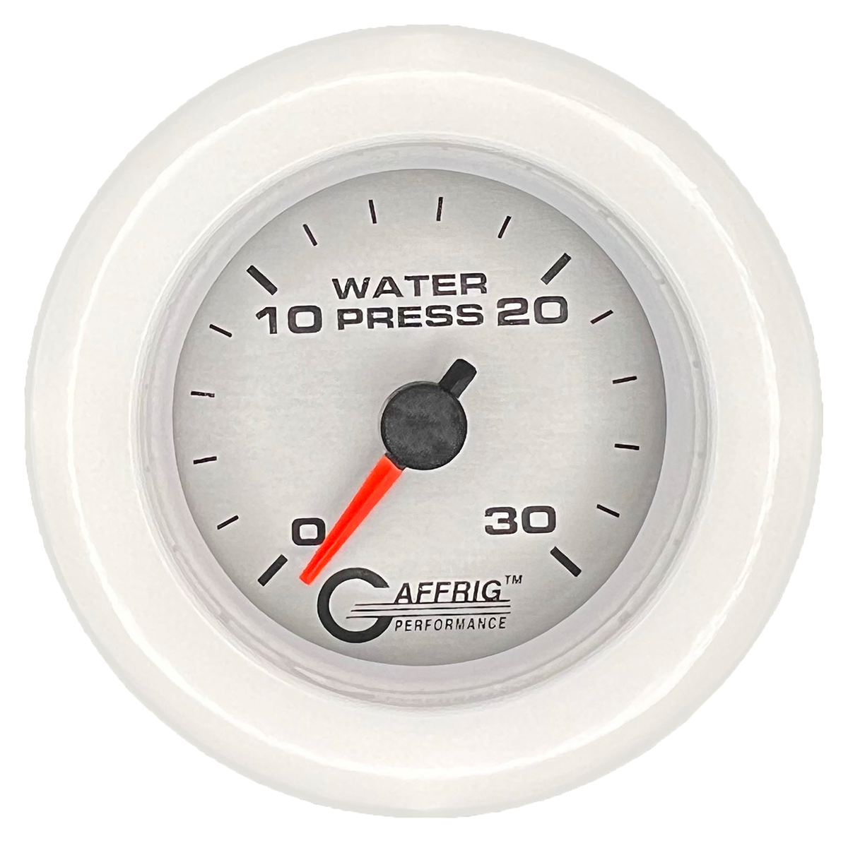 #196822 2 INCH MECHANICAL WATER PRESS. 0-30 PSI PLATINUM White / Step