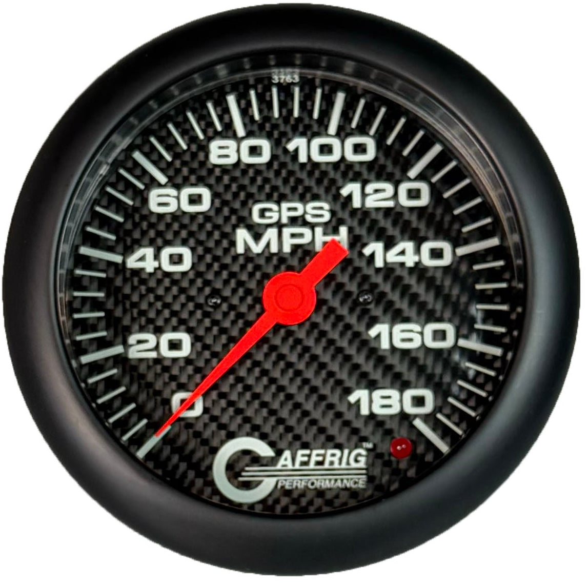GAFFRIG PART #4051 4 5/8 INCH GPS ANALOG 180 MPH SPEEDOMETER MARINE BOAT GAUGE HEAD ONLY CARBON FIBER
