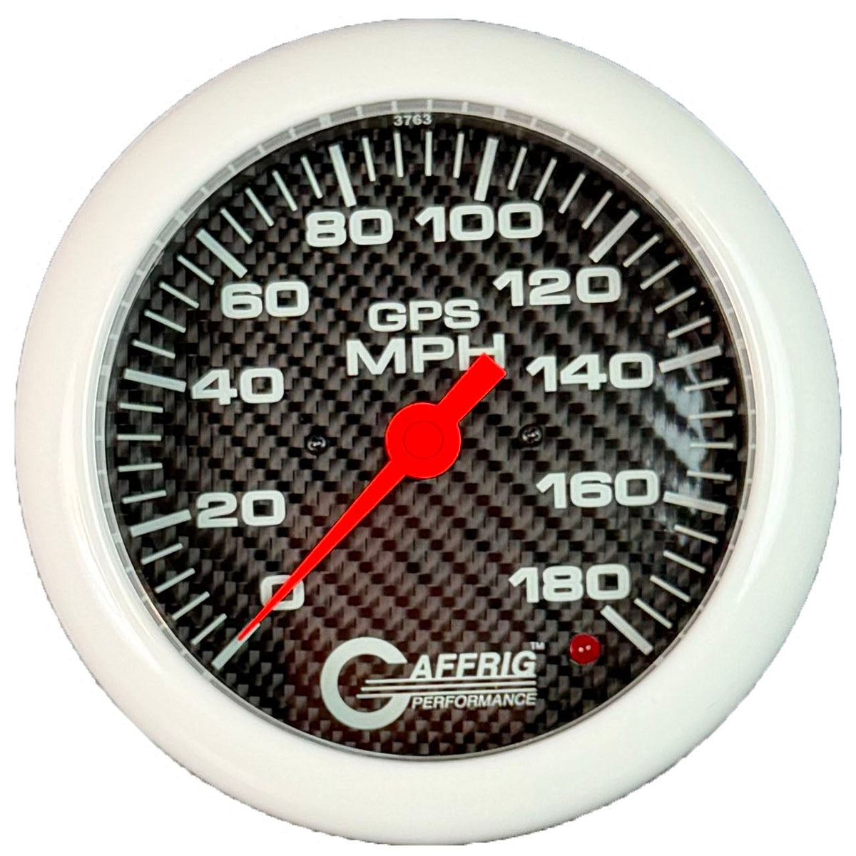 GAFFRIG PART #4051 4 5/8 INCH GPS ANALOG 180 MPH SPEEDOMETER MARINE BOAT GAUGE HEAD ONLY CARBON FIBER