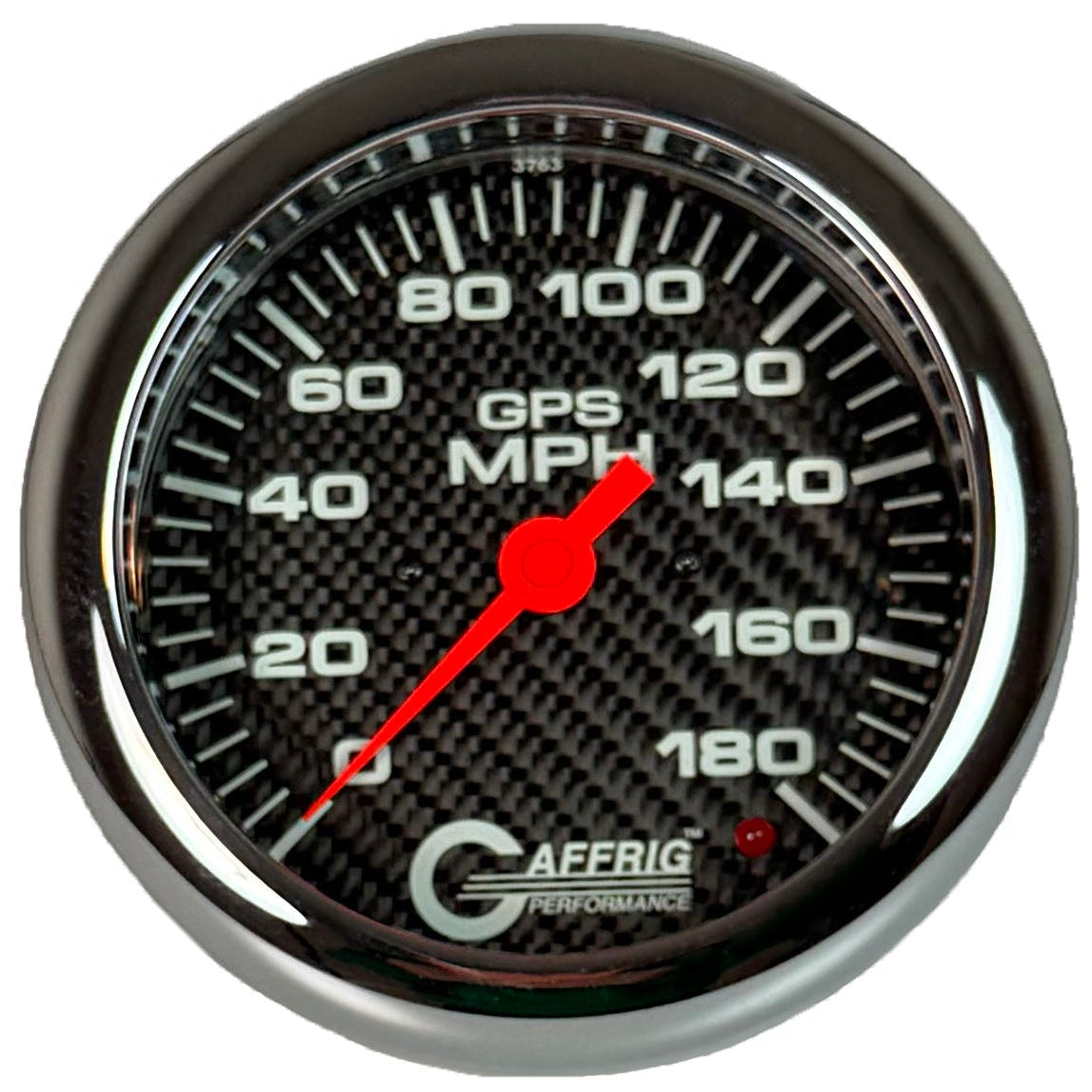 GAFFRIG PART #4051 4 5/8 INCH GPS ANALOG 180 MPH SPEEDOMETER MARINE BOAT GAUGE HEAD ONLY CARBON FIBER