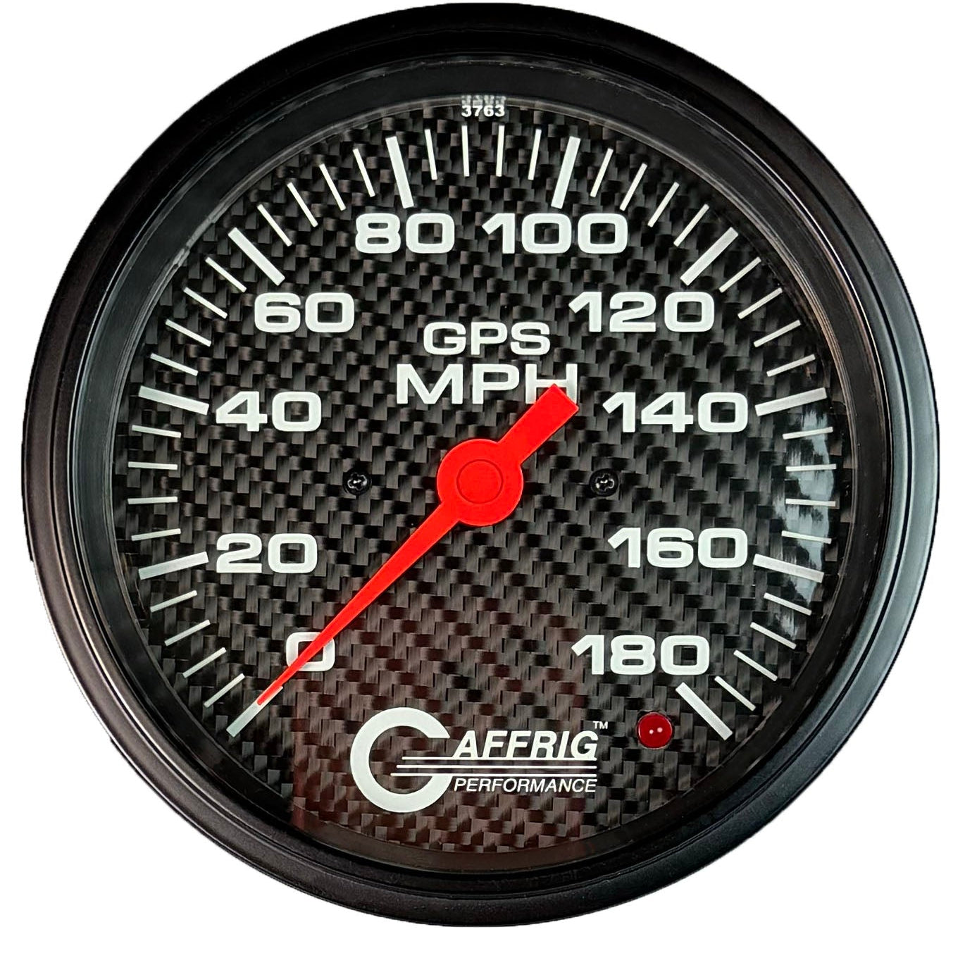 GAFFRIG PART #4051 4 5/8 INCH GPS ANALOG 180 MPH SPEEDOMETER MARINE BOAT GAUGE HEAD ONLY CARBON FIBER