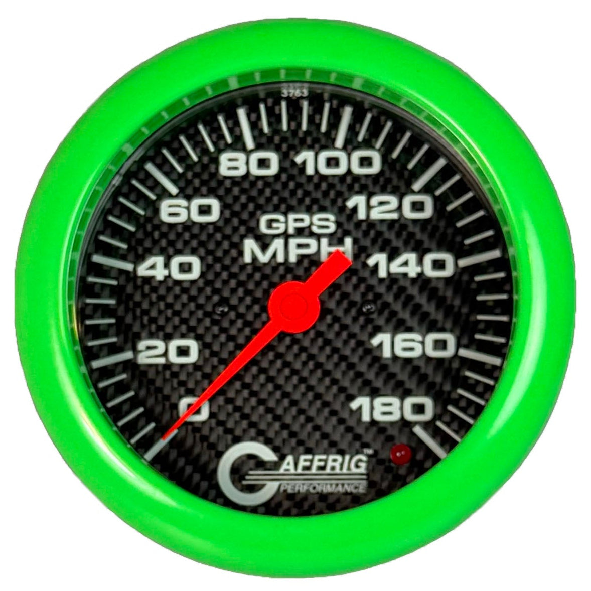 GAFFRIG PART #4052 4 5/8 INCH GPS ANALOG 180 MPH SPEEDOMETER MARINE BOAT GAUGE KIT CARBON FIBER