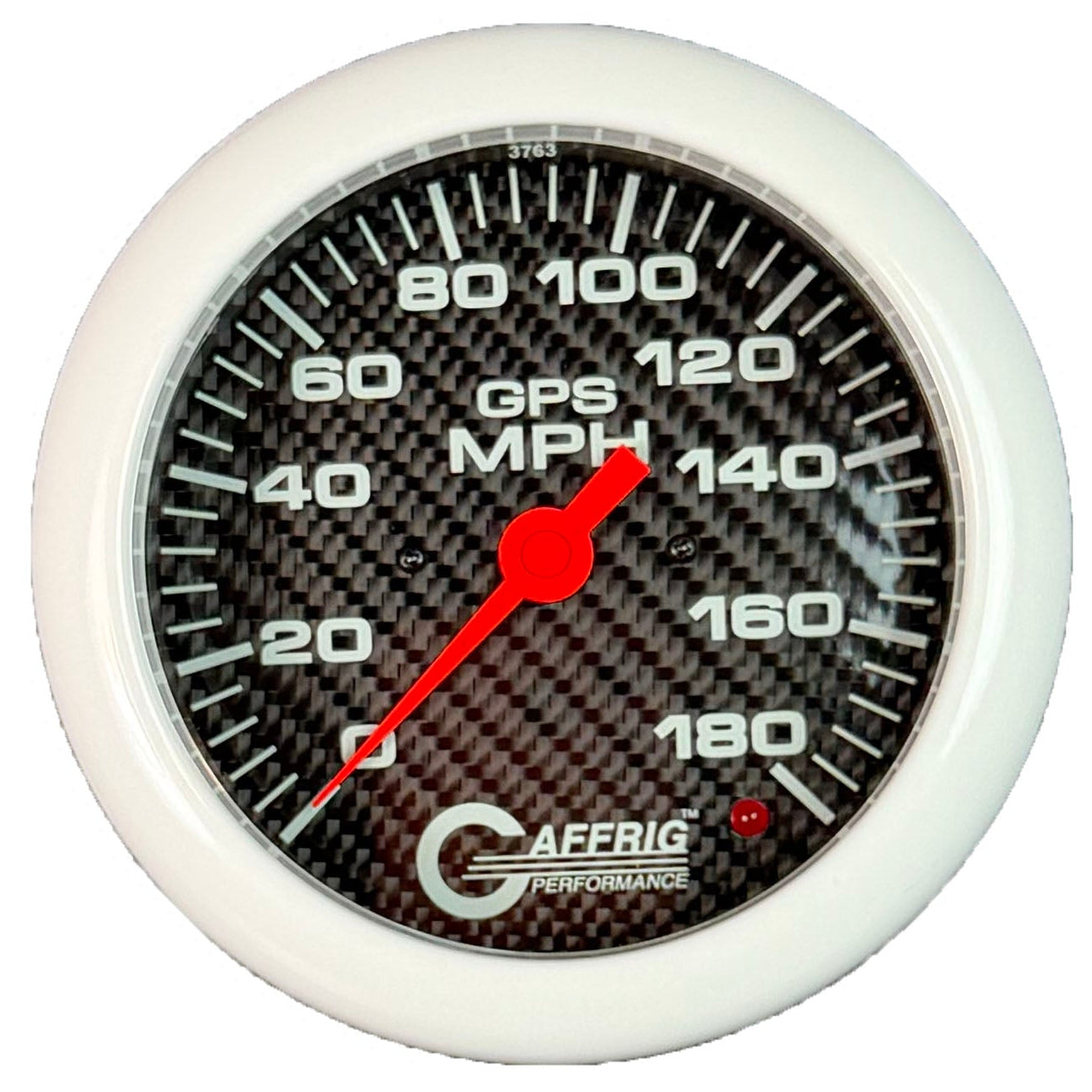 GAFFRIG PART #4052 4 5/8 INCH GPS ANALOG 180 MPH SPEEDOMETER MARINE BOAT GAUGE KIT CARBON FIBER