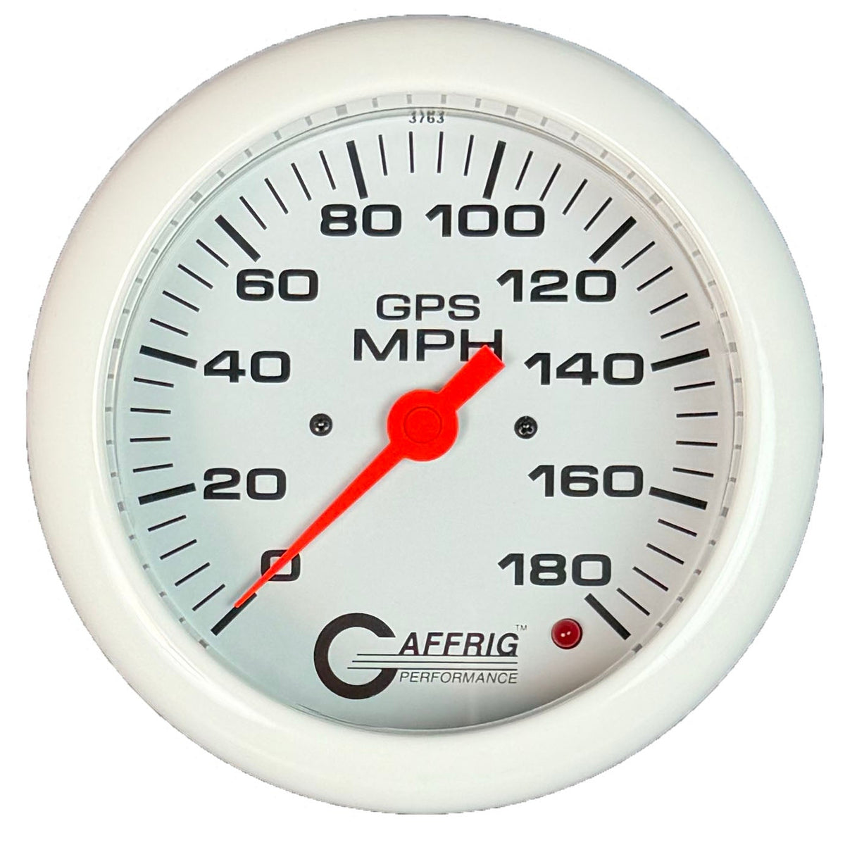 GAFFRIG PART #4545 4 5/8 INCH GPS ANALOG 180 MPH SPEEDOMETER MARINE BOAT GAUGE HEAD ONLY WHITE