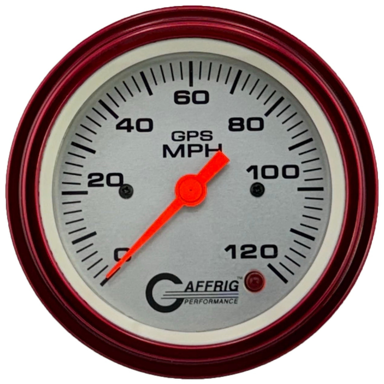 GAFFRIG PART #4555 3 3/8 INCH GPS ANALOG 120 MPH SPEEDOMETER MARINE BOAT GAUGE HEAD ONLY PLATINUM