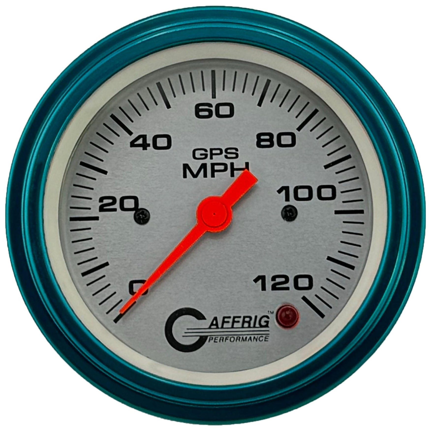 GAFFRIG PART #4555 3 3/8 INCH GPS ANALOG 120 MPH SPEEDOMETER MARINE BOAT GAUGE HEAD ONLY PLATINUM