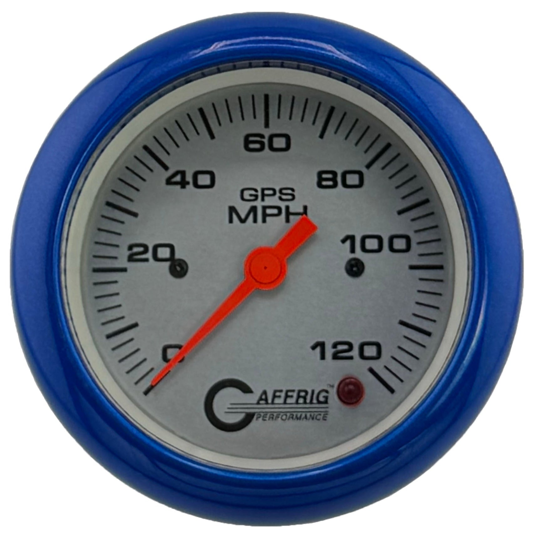 GAFFRIG PART #4555 3 3/8 INCH GPS ANALOG 120 MPH SPEEDOMETER MARINE BOAT GAUGE HEAD ONLY PLATINUM