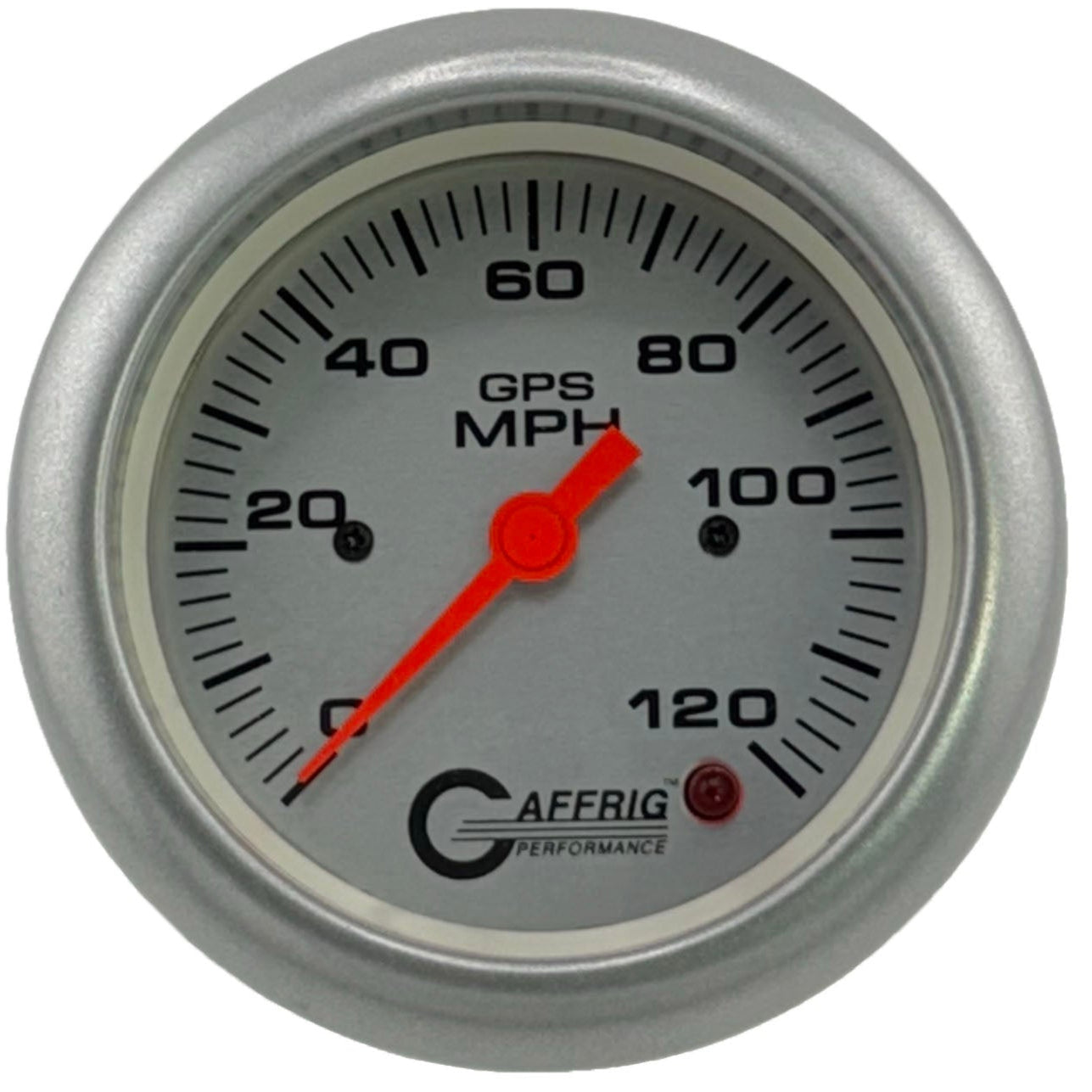 GAFFRIG PART #4555 3 3/8 INCH GPS ANALOG 120 MPH SPEEDOMETER MARINE BOAT GAUGE HEAD ONLY PLATINUM