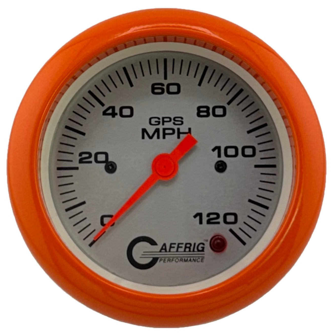 GAFFRIG PART #4555 3 3/8 INCH GPS ANALOG 120 MPH SPEEDOMETER MARINE BOAT GAUGE HEAD ONLY PLATINUM
