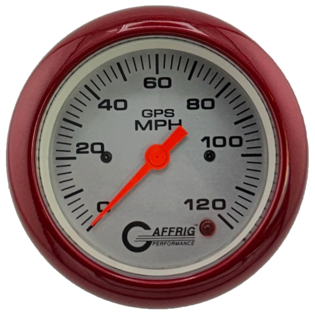 GAFFRIG PART #4555 3 3/8 INCH GPS ANALOG 120 MPH SPEEDOMETER MARINE BOAT GAUGE HEAD ONLY PLATINUM