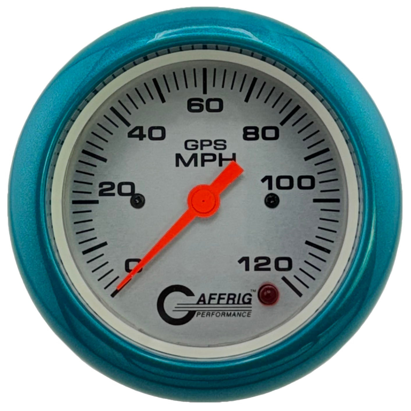 GAFFRIG PART #4555 3 3/8 INCH GPS ANALOG 120 MPH SPEEDOMETER MARINE BOAT GAUGE HEAD ONLY PLATINUM
