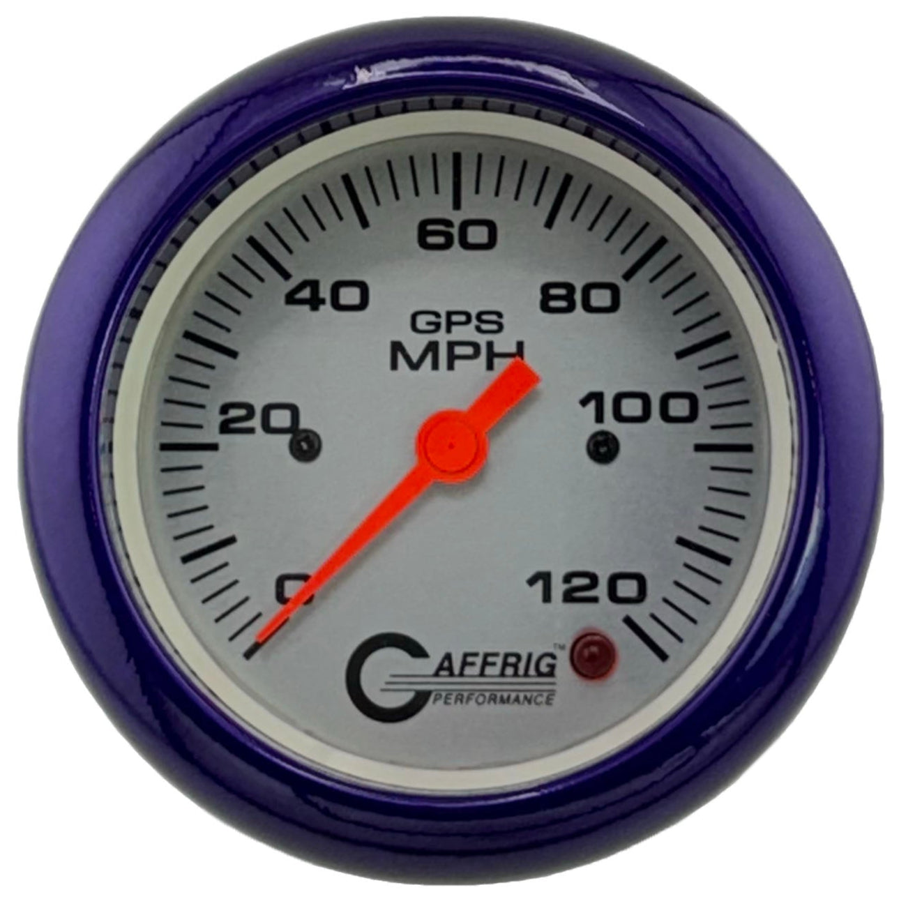 GAFFRIG PART #4555 3 3/8 INCH GPS ANALOG 120 MPH SPEEDOMETER MARINE BOAT GAUGE HEAD ONLY PLATINUM