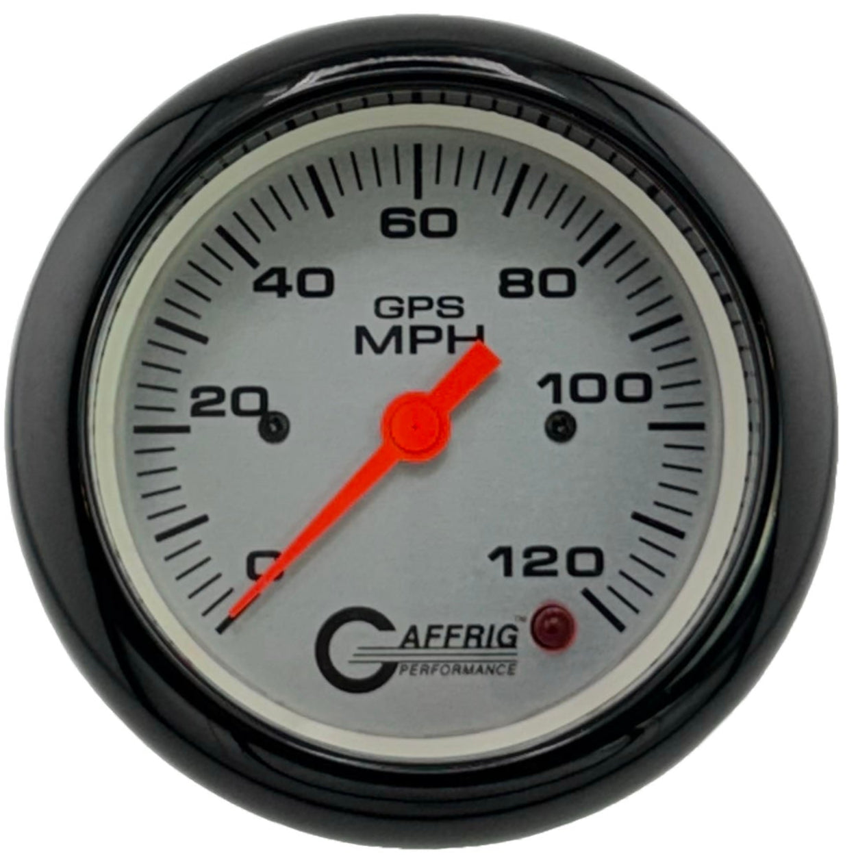 GAFFRIG PART #4555 3 3/8 INCH GPS ANALOG 120 MPH SPEEDOMETER MARINE BOAT GAUGE HEAD ONLY PLATINUM