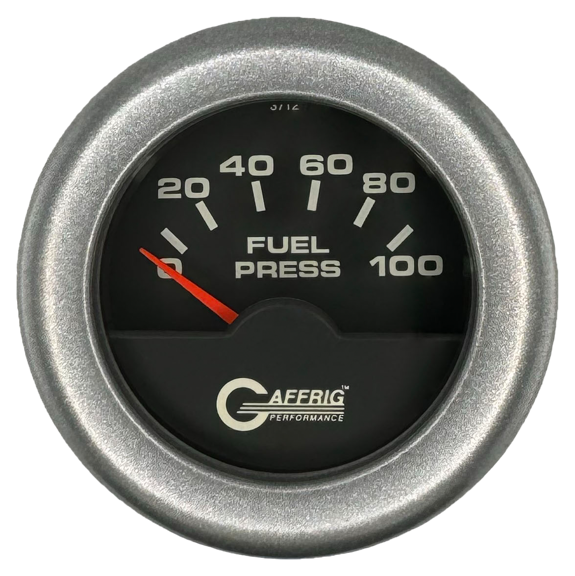 #5004 2 INCH ELECTRIC FUEL PRESS. 0-100 PSI BLACK Platinum / Step