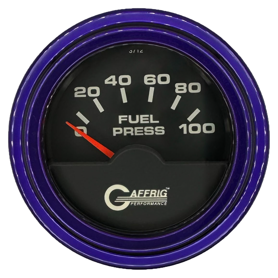 #5004 2 INCH ELECTRIC FUEL PRESS. 0-100 PSI BLACK Purple / Step