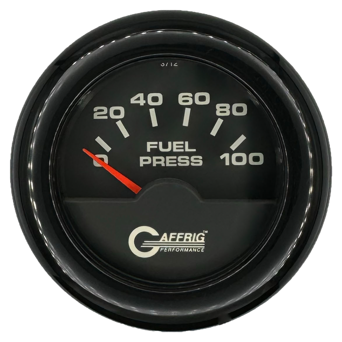 #5004 2 INCH ELECTRIC FUEL PRESS. 0-100 PSI BLACK Black / Fat