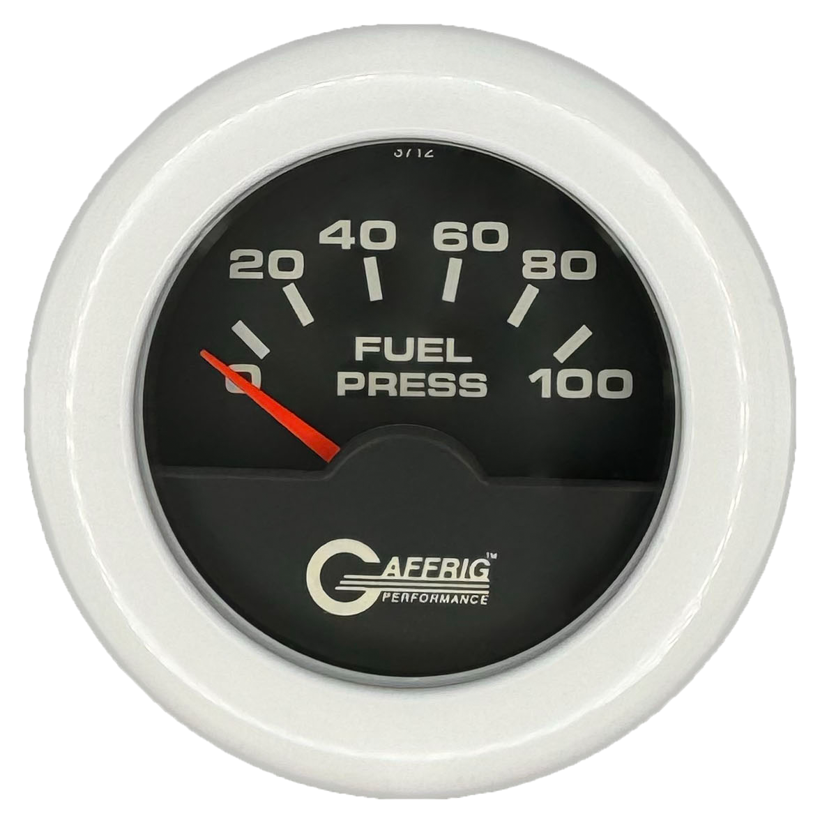 #5004 2 INCH ELECTRIC FUEL PRESS. 0-100 PSI BLACK White / Step