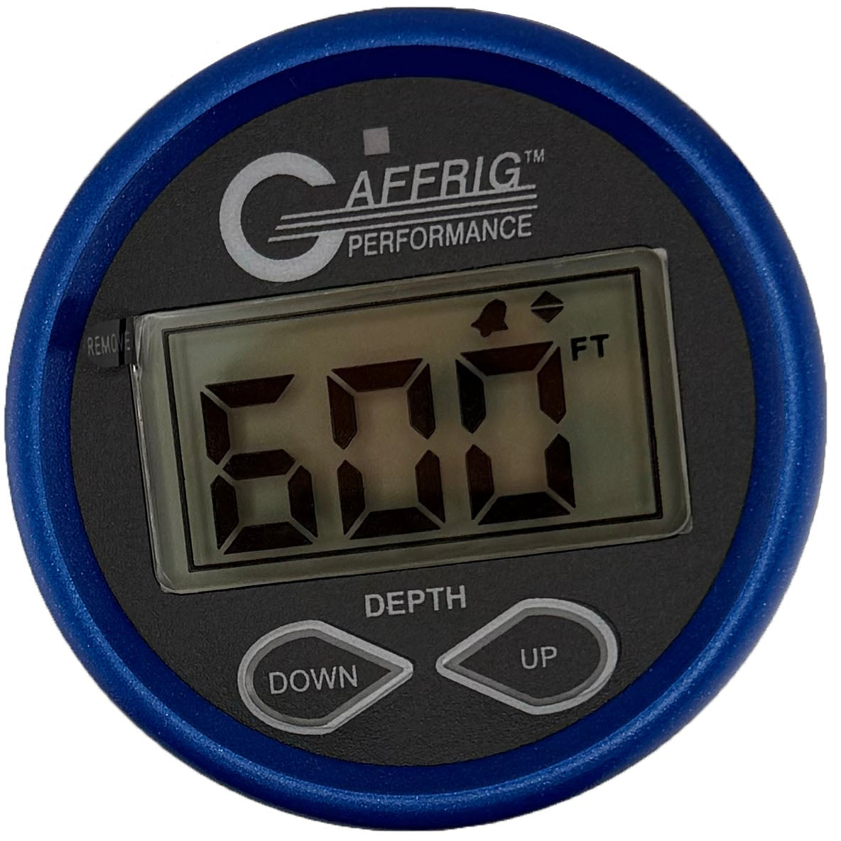 GAFFRIG PART #5007 2 INCH HIGH PERFORMANCE DIGITAL DEPTH SOUNDER MARINE BOAT GAUGE KIT-BLACK- W/ALARM AIR & WATER TEMP. AND TRANSDUCER