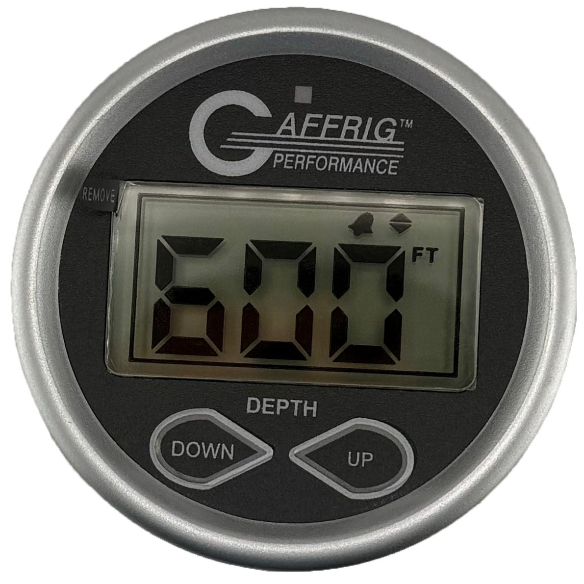 GAFFRIG PART #5007 2 INCH HIGH PERFORMANCE DIGITAL DEPTH SOUNDER MARINE BOAT GAUGE KIT-BLACK- W/ALARM AIR & WATER TEMP. AND TRANSDUCER