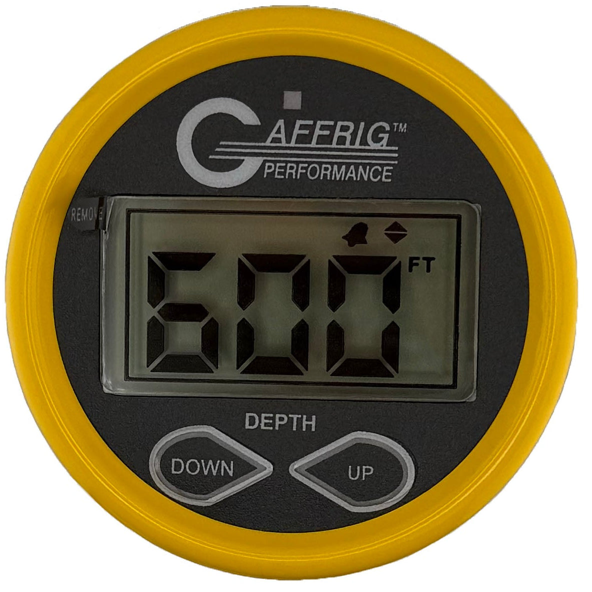 GAFFRIG PART #5007 2 INCH HIGH PERFORMANCE DIGITAL DEPTH SOUNDER MARINE BOAT GAUGE KIT-BLACK- W/ALARM AIR & WATER TEMP. AND TRANSDUCER