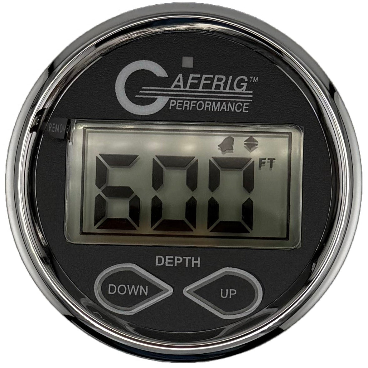 GAFFRIG PART #5007 2 INCH HIGH PERFORMANCE DIGITAL DEPTH SOUNDER MARINE BOAT GAUGE KIT-BLACK- W/ALARM AIR & WATER TEMP. AND TRANSDUCER