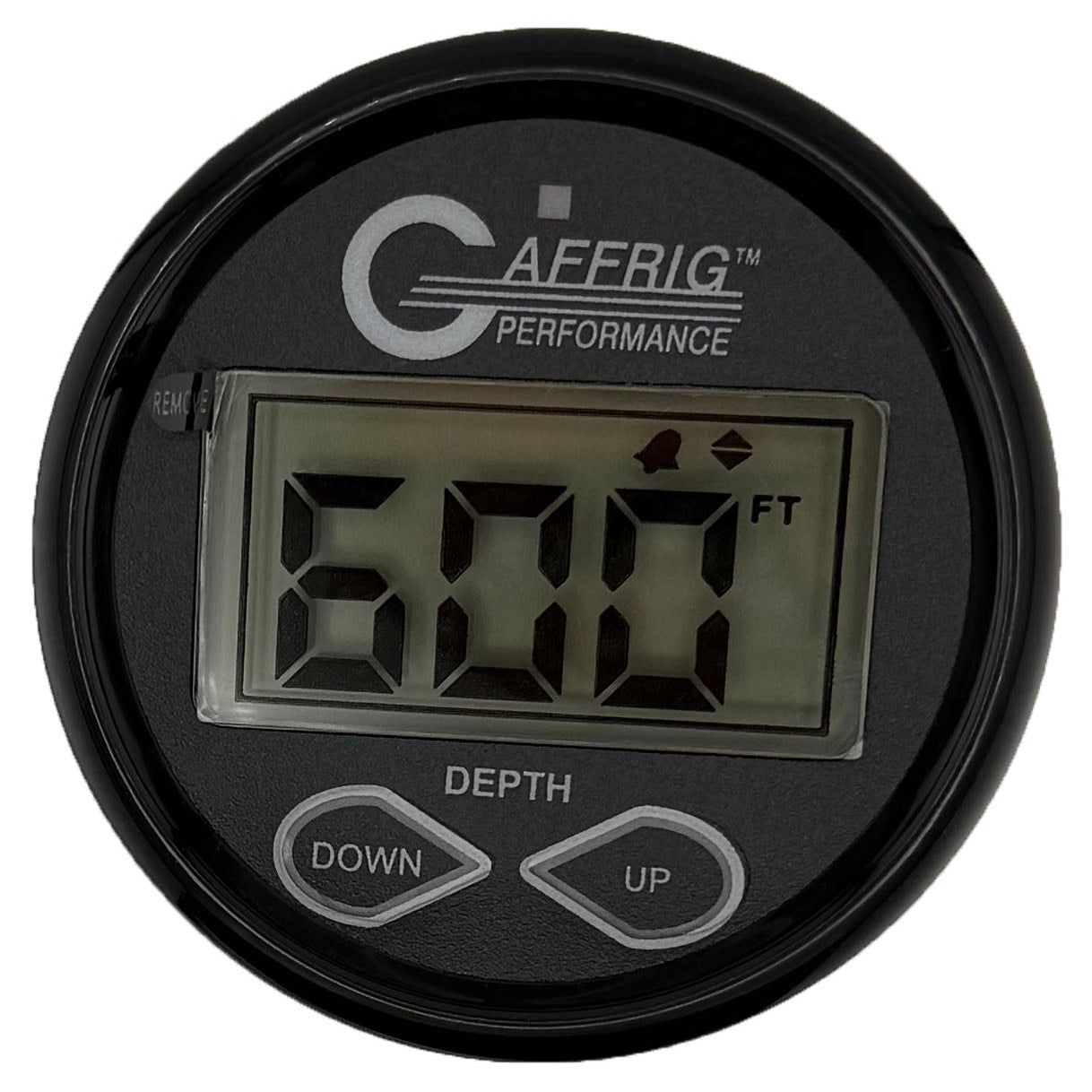 GAFFRIG PART #5007 2 INCH HIGH PERFORMANCE DIGITAL DEPTH SOUNDER MARINE BOAT GAUGE KIT-BLACK- W/ALARM AIR & WATER TEMP. AND TRANSDUCER