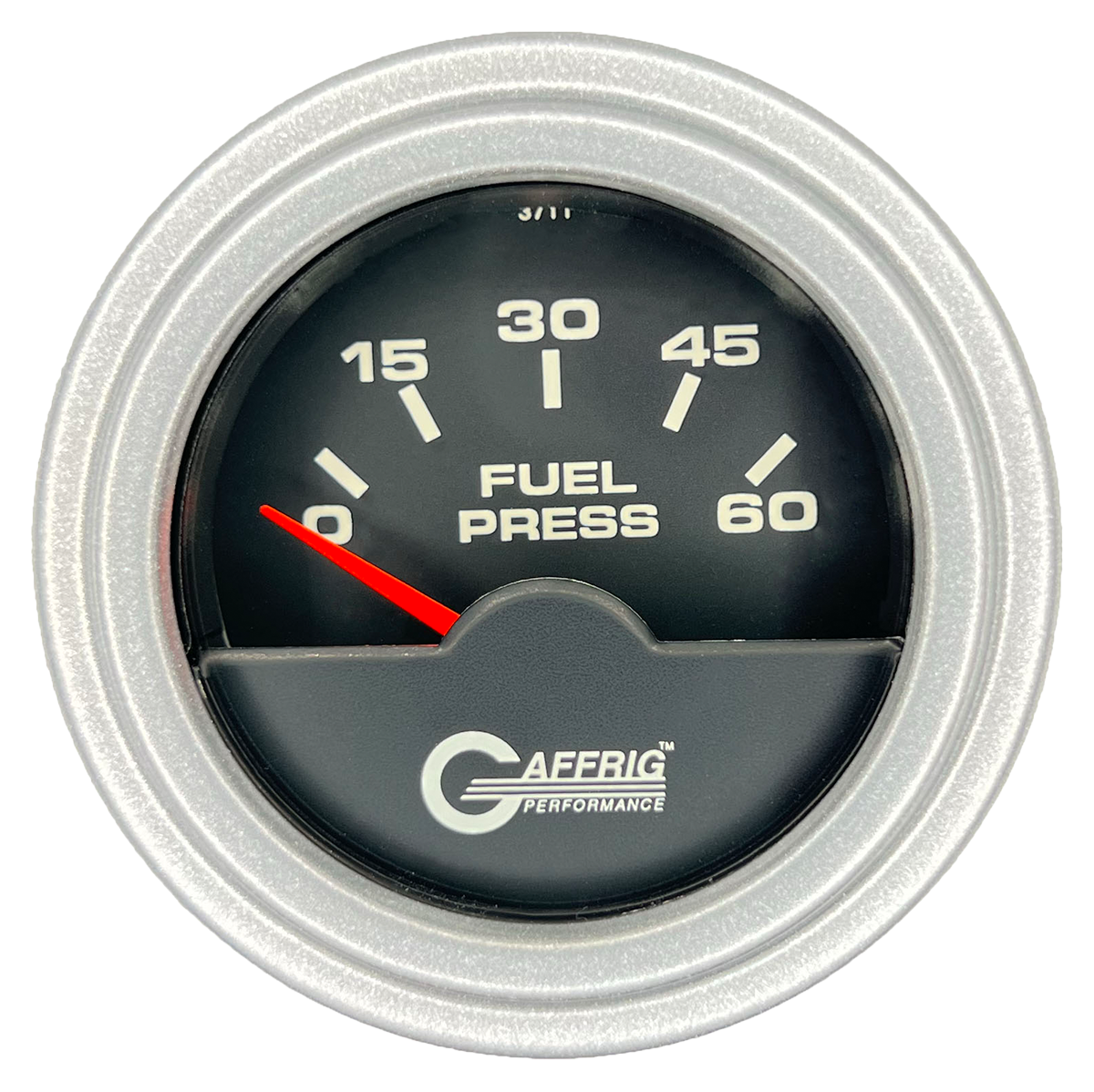 #5008 2 INCH ELECTRIC FUEL PRESS. 0-60 PSI Black Platinum / Step