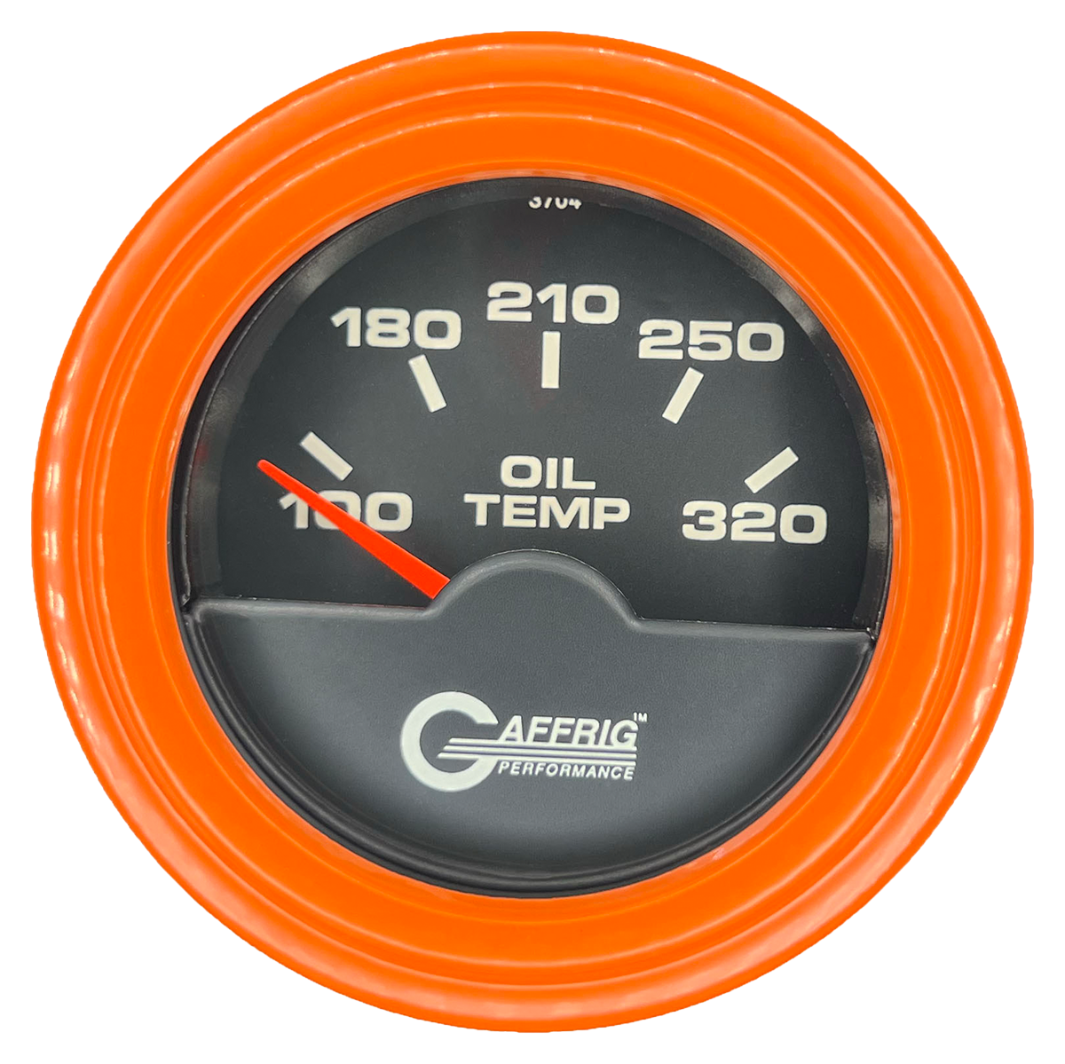 #5020 2 INCH ELECTRIC OIL TEMP. 100-320 F Black Orange / Step