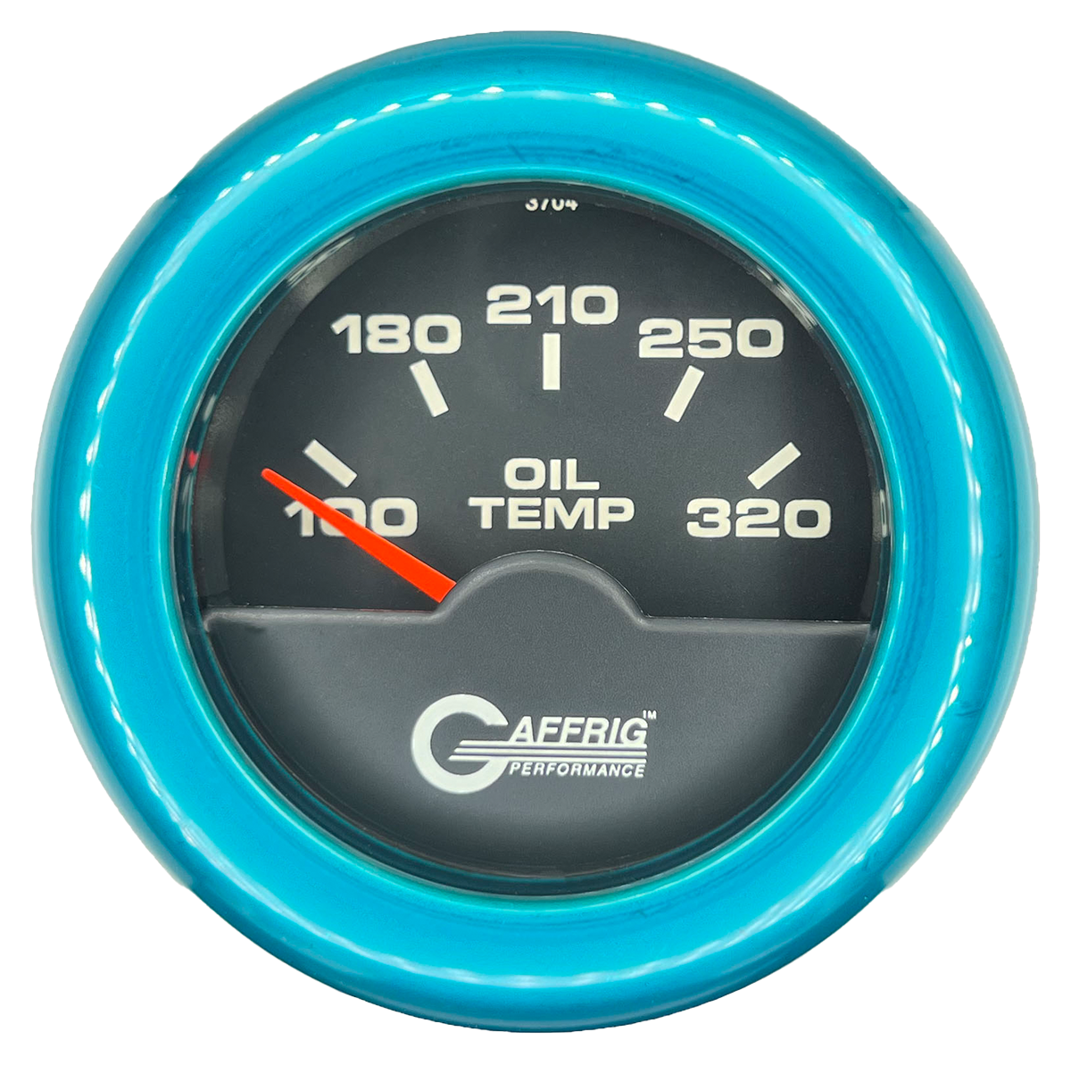 #5020 2 INCH ELECTRIC OIL TEMP. 100-320 F Black Teal / Step
