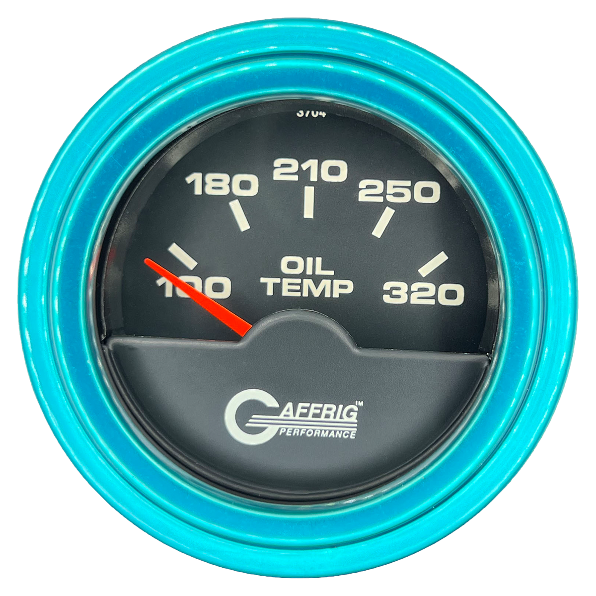 #5020 2 INCH ELECTRIC OIL TEMP. 100-320 F Black Teal / Step