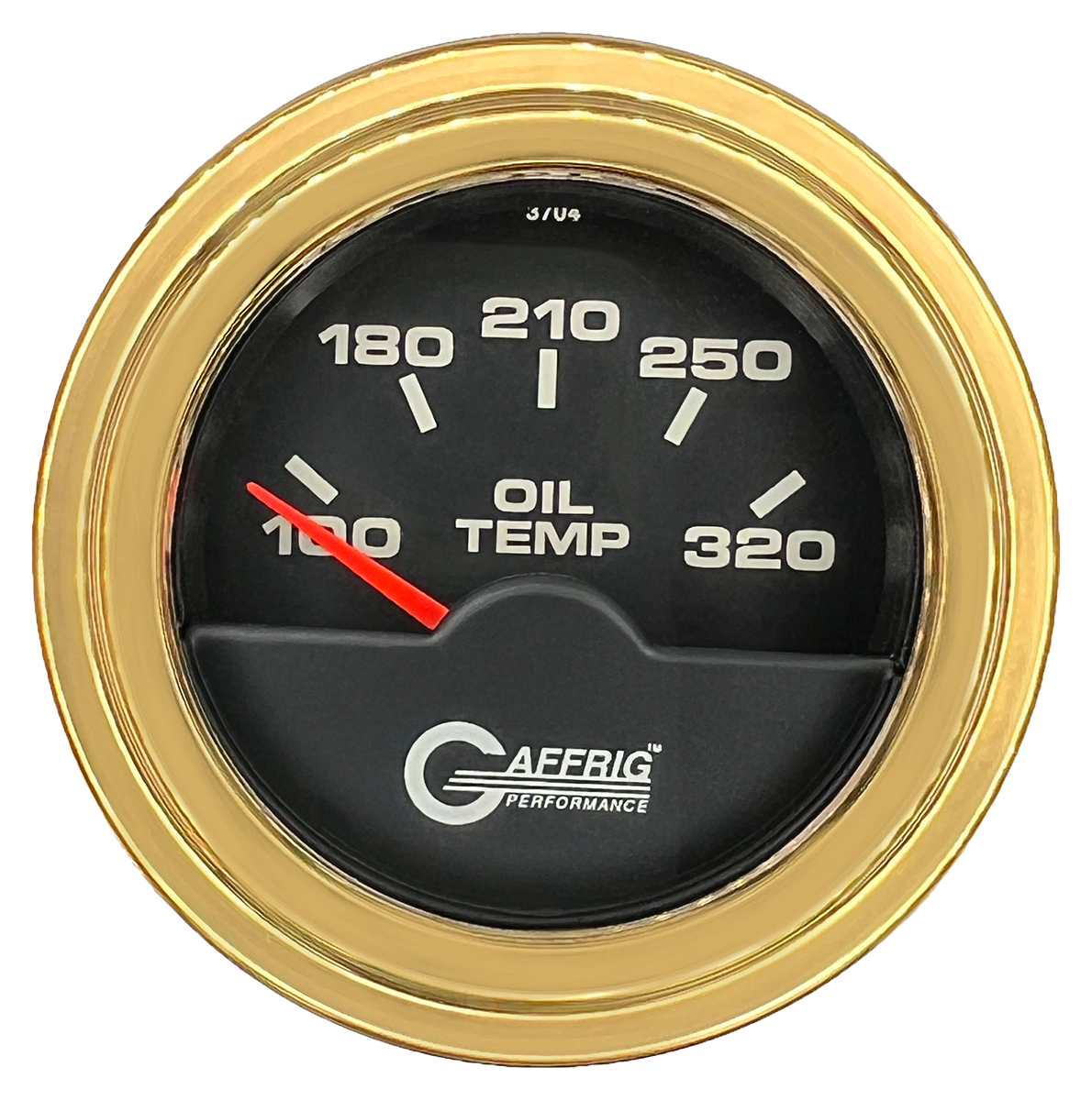 #5020 2 INCH ELECTRIC OIL TEMP. 100-320 F Black Gold / Step