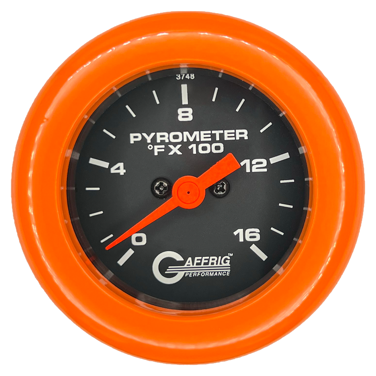 #5024 2 INCH ELECTRIC PYROMETER 0-1600 F Black Orange / Step