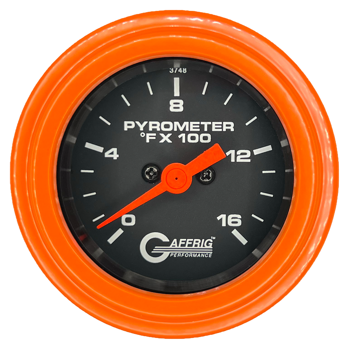 #5024 2 INCH ELECTRIC PYROMETER 0-1600 F Black Orange / Step
