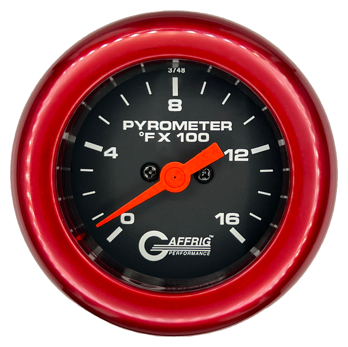 #5024 2 INCH ELECTRIC PYROMETER 0-1600 F Black Red / Step