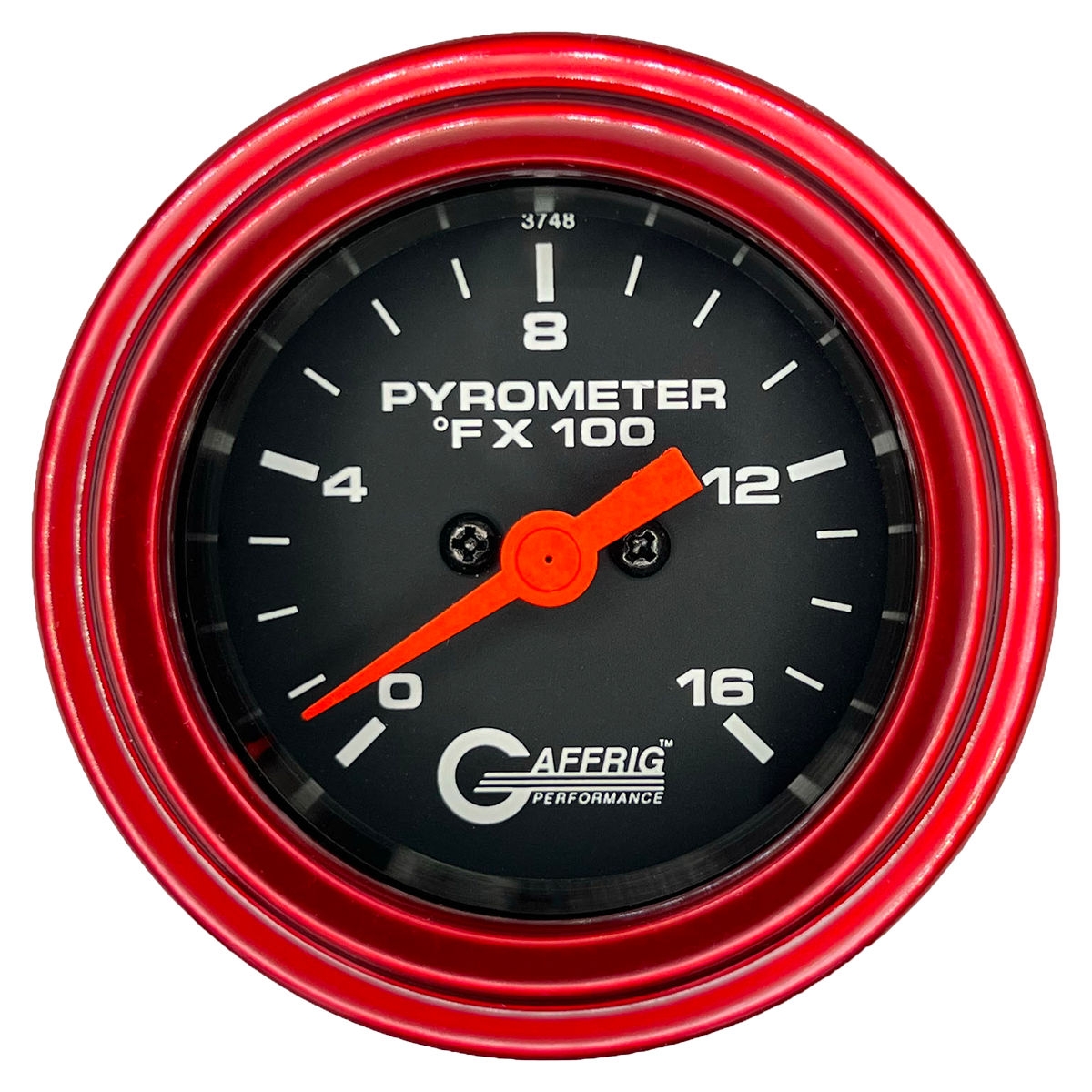 #5024 2 INCH ELECTRIC PYROMETER 0-1600 F Black Red / Step