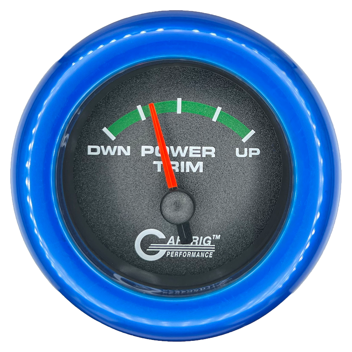 #5026 2 INCH ELECTRIC TRIM METER MERCURY Black Blue / Step