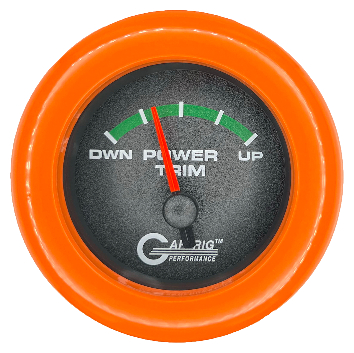 #5026 2 INCH ELECTRIC TRIM METER MERCURY Black Orange / Step