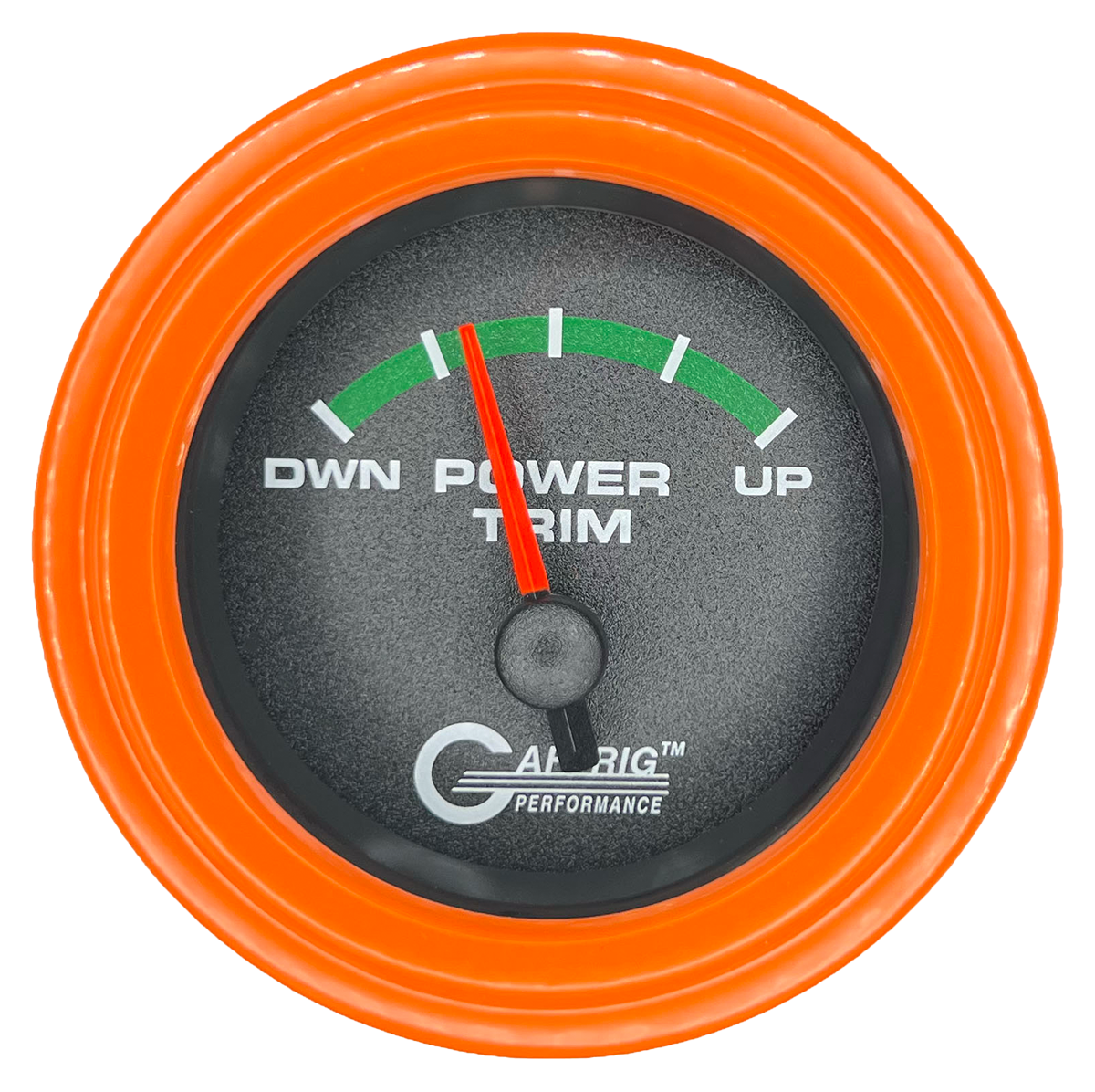 #5026 2 INCH ELECTRIC TRIM METER MERCURY Black Orange / Step