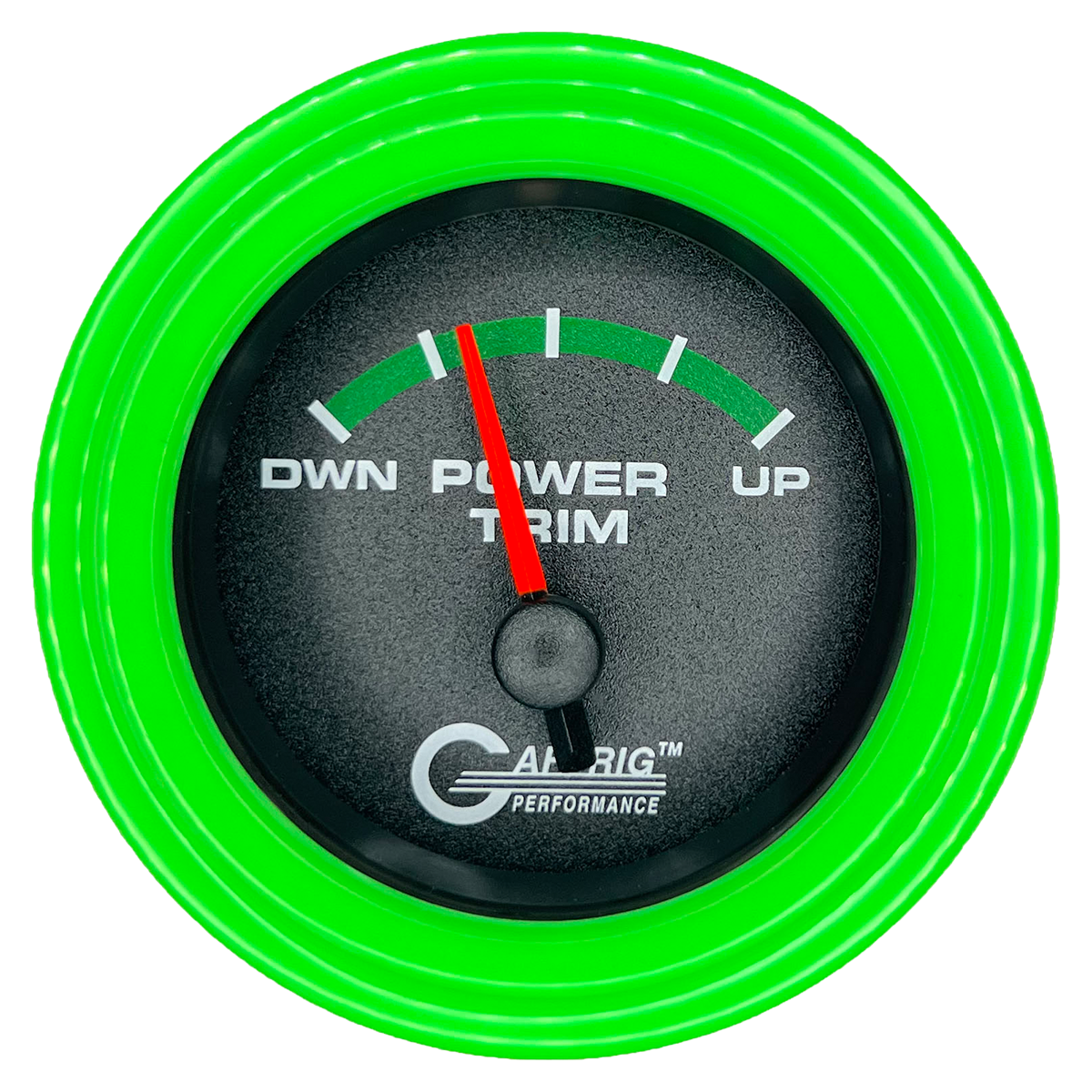 #5026 2 INCH ELECTRIC TRIM METER MERCURY Black Lime Green / Step