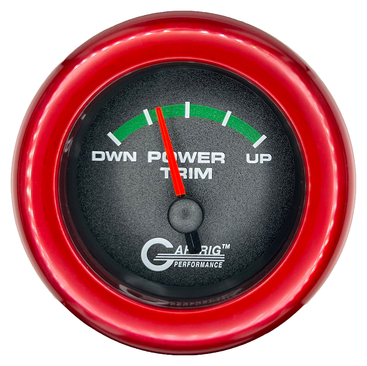 #5026 2 INCH ELECTRIC TRIM METER MERCURY Black Red / Step