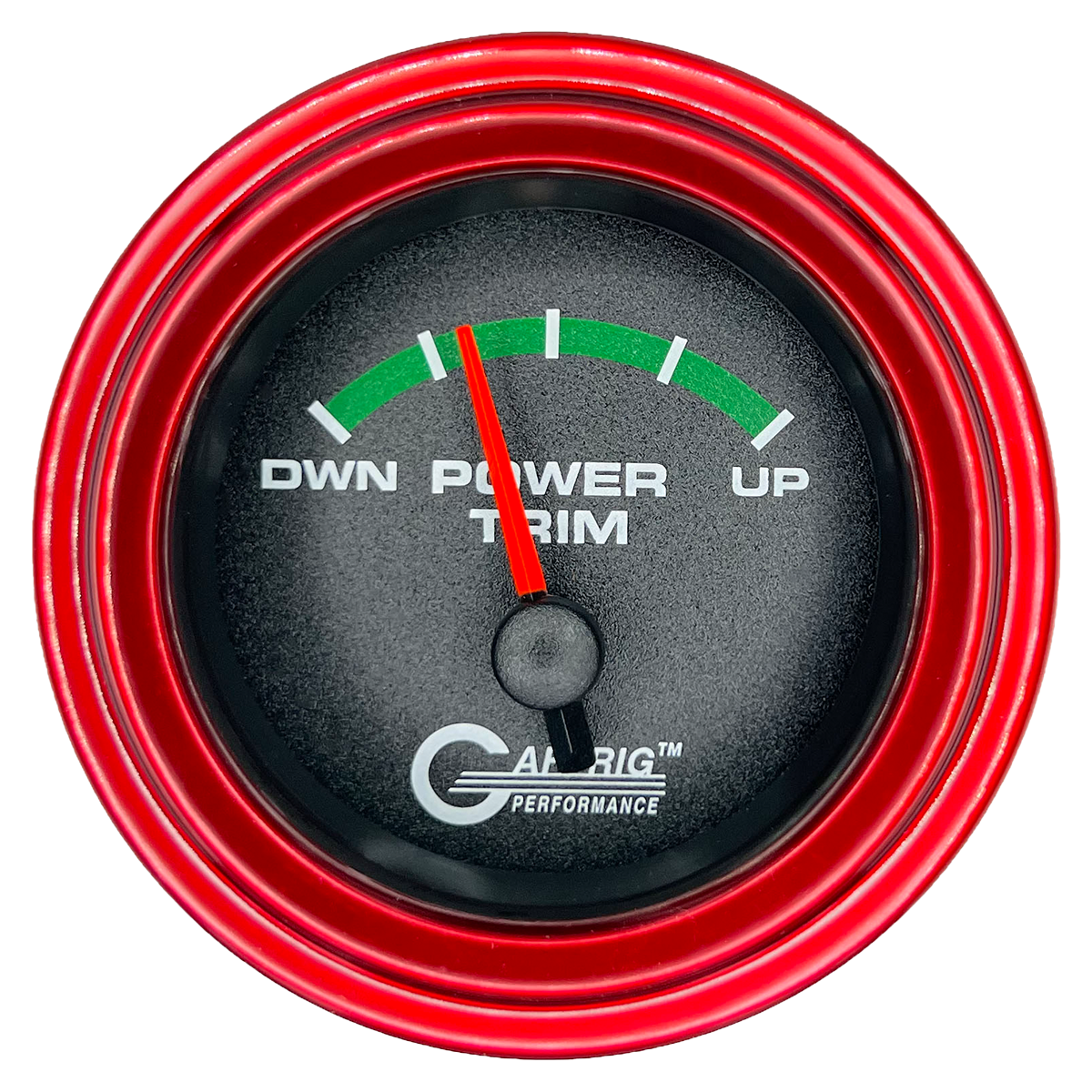 #5026 2 INCH ELECTRIC TRIM METER MERCURY Black Red / Step