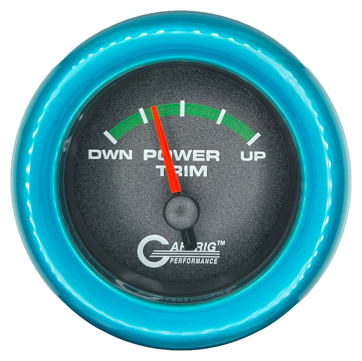 #5026 2 INCH ELECTRIC TRIM METER MERCURY Black Teal / Step