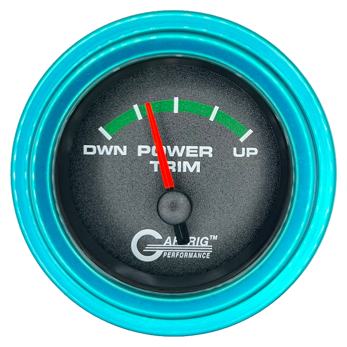 #5026 2 INCH ELECTRIC TRIM METER MERCURY Black Teal / Step