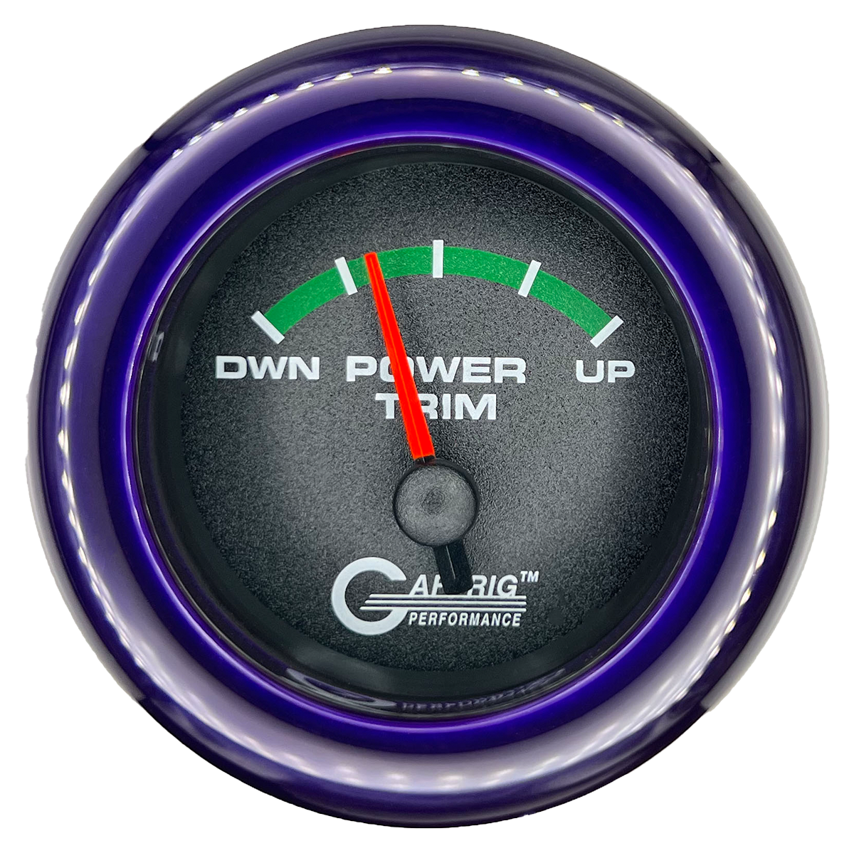#5026 2 INCH ELECTRIC TRIM METER MERCURY Black Purple / Step
