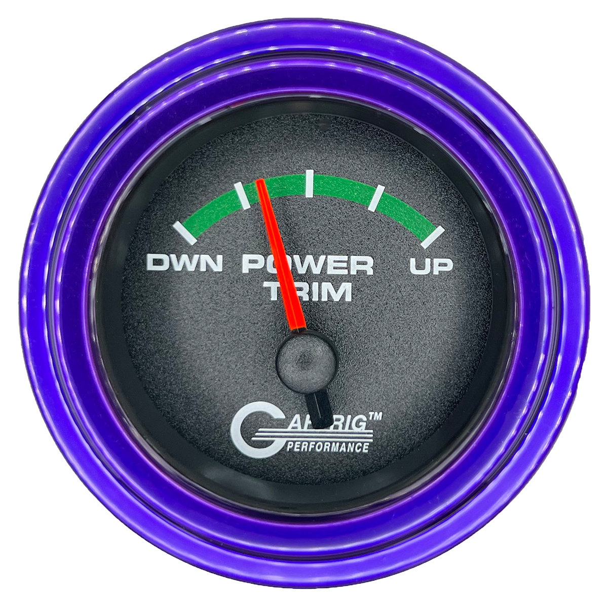 #5026 2 INCH ELECTRIC TRIM METER MERCURY Black Purple / Step