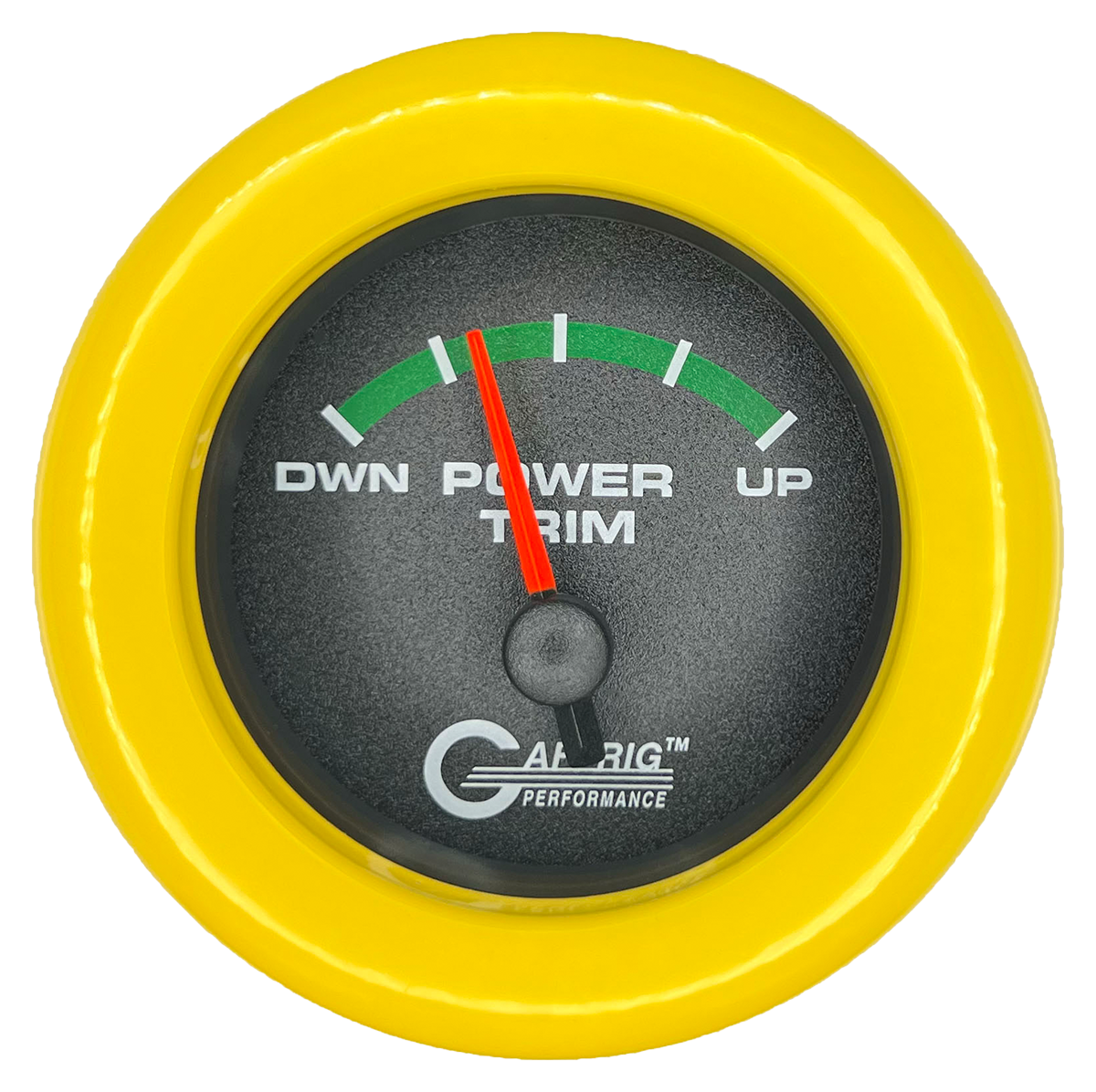 #5026 2 INCH ELECTRIC TRIM METER MERCURY Black Yellow / Step