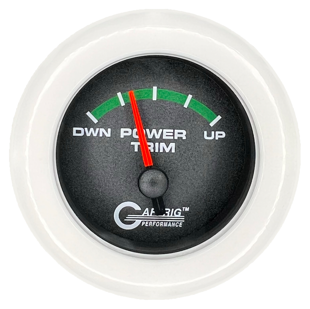 #5026 2 INCH ELECTRIC TRIM METER MERCURY Black White / Step