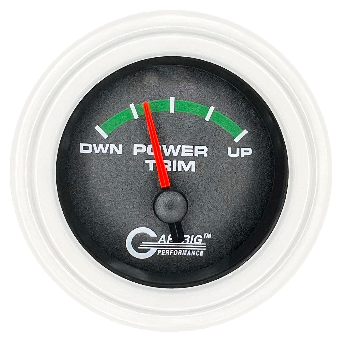 #5026 2 INCH ELECTRIC TRIM METER MERCURY Black White / Step